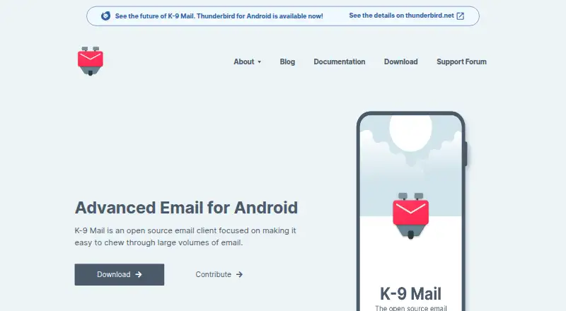 K-9 Mail screenshot