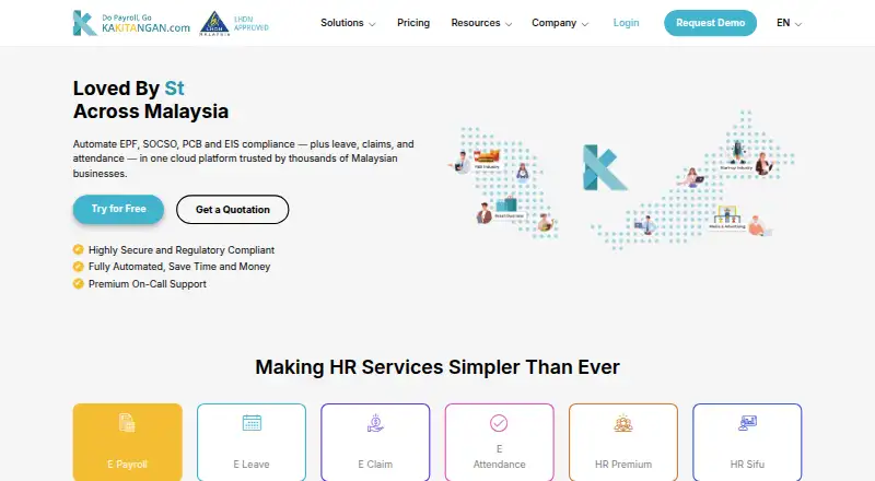 Kakitangan.com screenshot