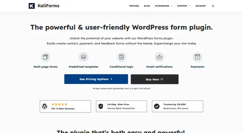 Kali Forms screenshot