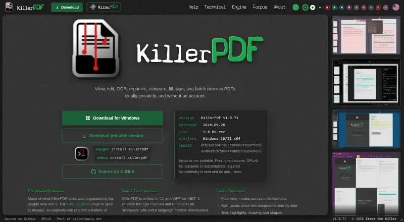 KillerPDF screenshot