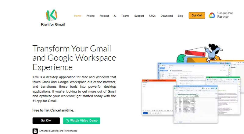 Kiwi for Gmail screenshot