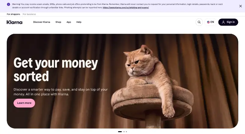 Klarna screenshot