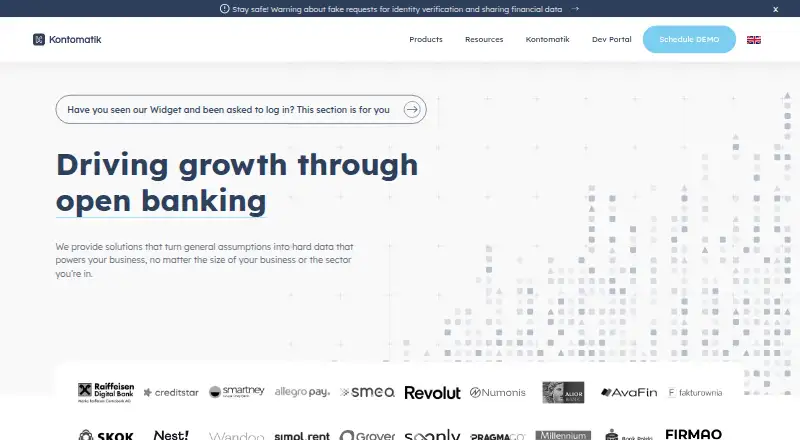 Kontomatik Banking API screenshot