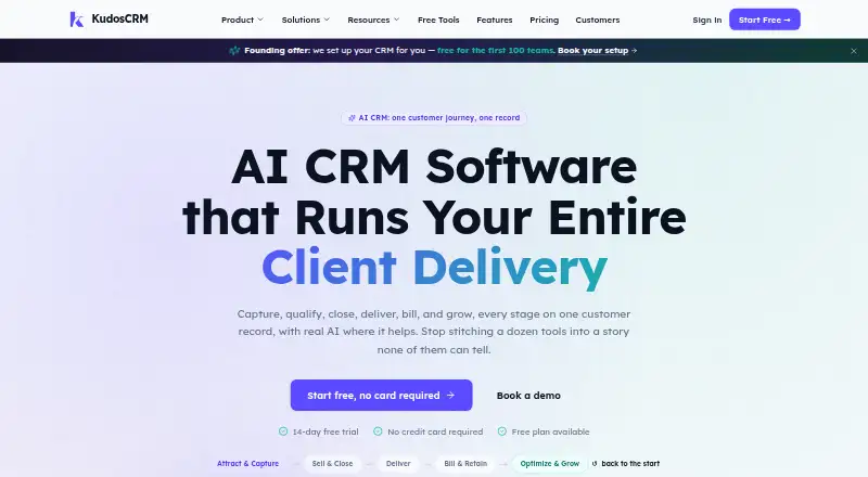 KudosCRM screenshot