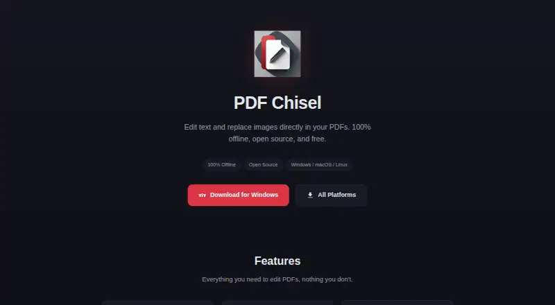 PDF Chisel screenshot
