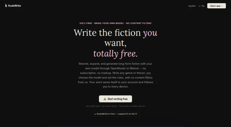 KudoWrite screenshot
