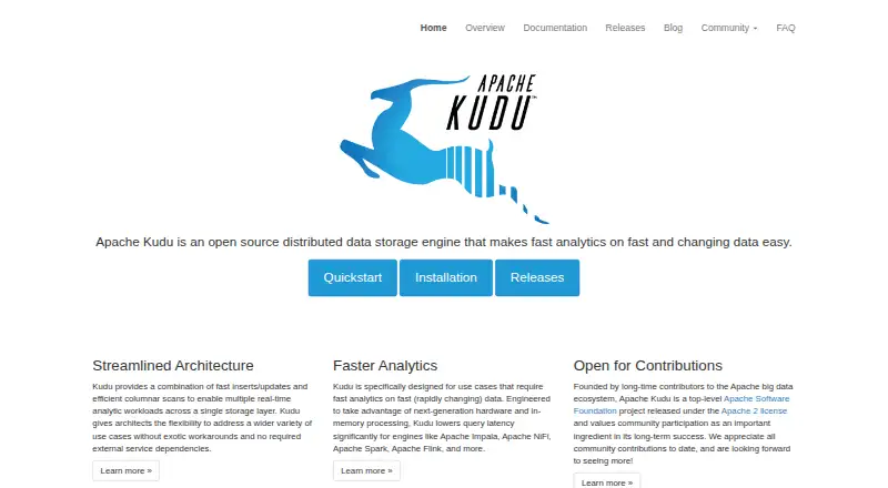 Apache Kudu screenshot