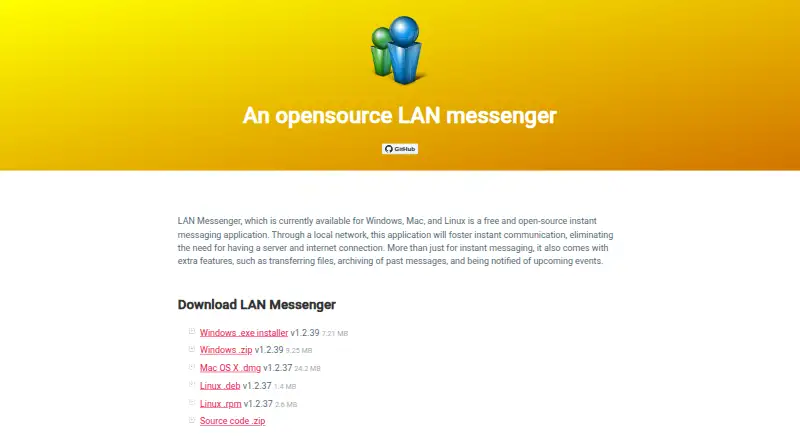 LAN Messenger screenshot