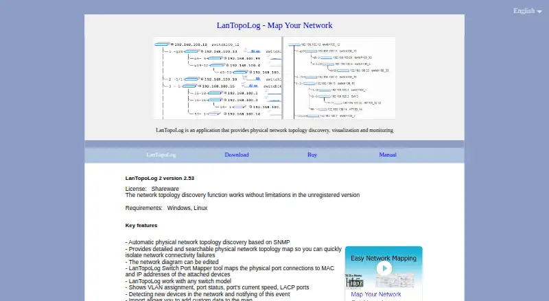 LanTopoLog screenshot
