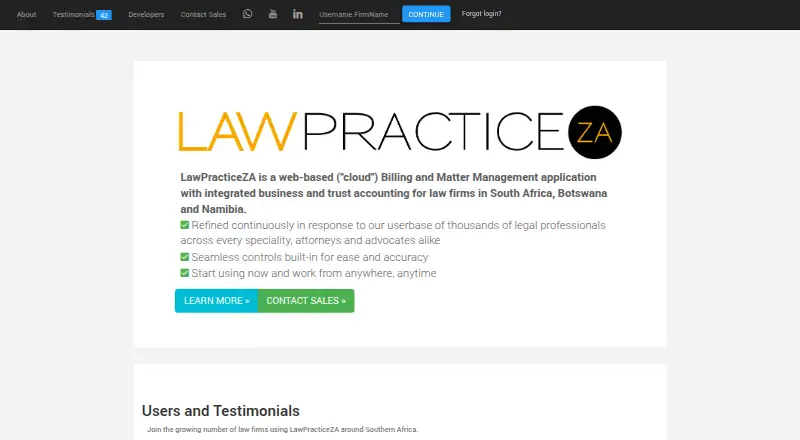 LawPracticeZA screenshot