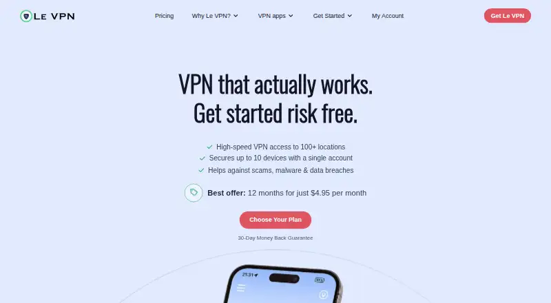 Le VPN screenshot