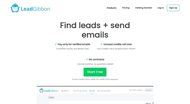 LeadGibbon screenshot