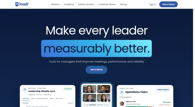 Leadr screenshot