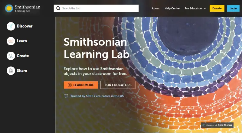 Smithsonian Learning Lab screenshot
