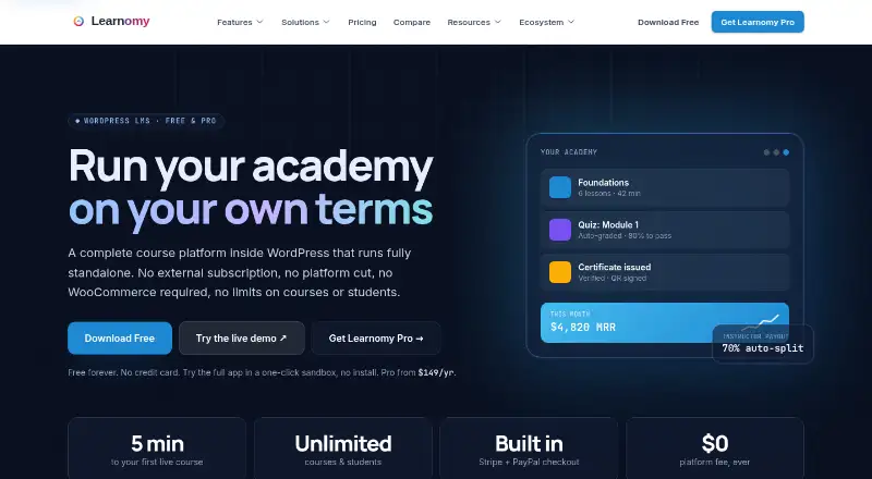 Learnomy screenshot