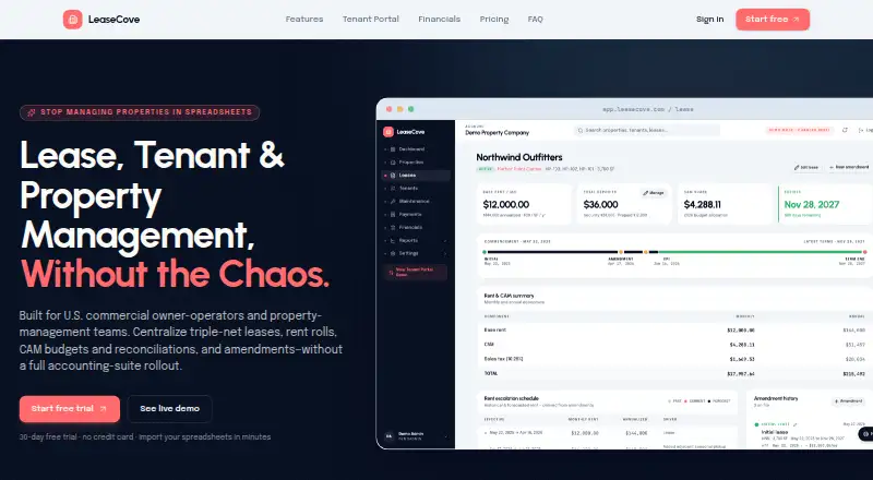 LeaseCove screenshot