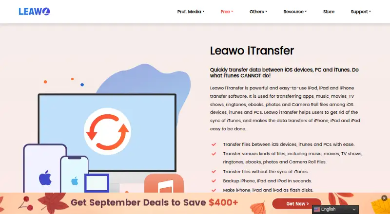 Leawo iTransfer screenshot