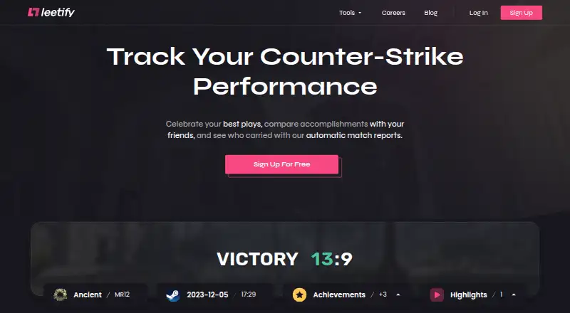 Leetify screenshot