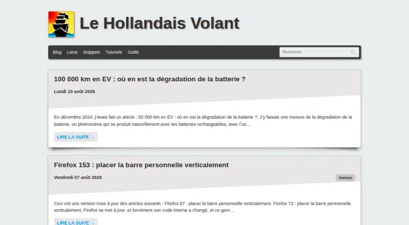 BlogoText screenshot