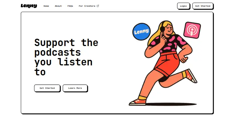 Lenny.fm screenshot