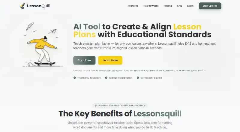 Lessonsquill screenshot