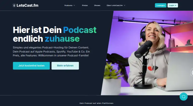 LetsCast.fm screenshot