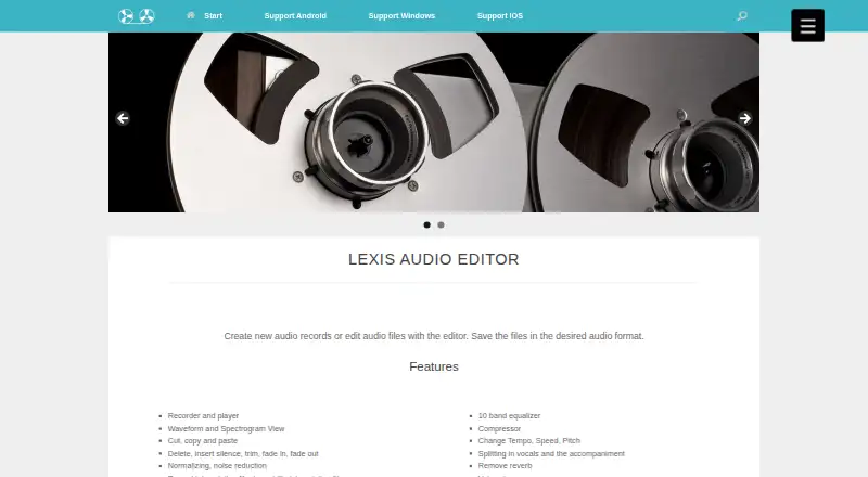 Lexis Audio Editor screenshot