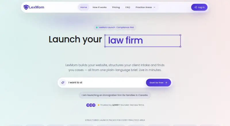 LexMom Launch screenshot