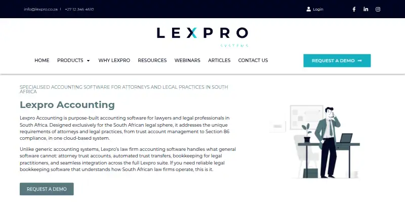 Lexpro Accounting screenshot