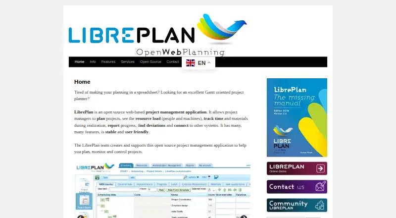 LibrePlan screenshot