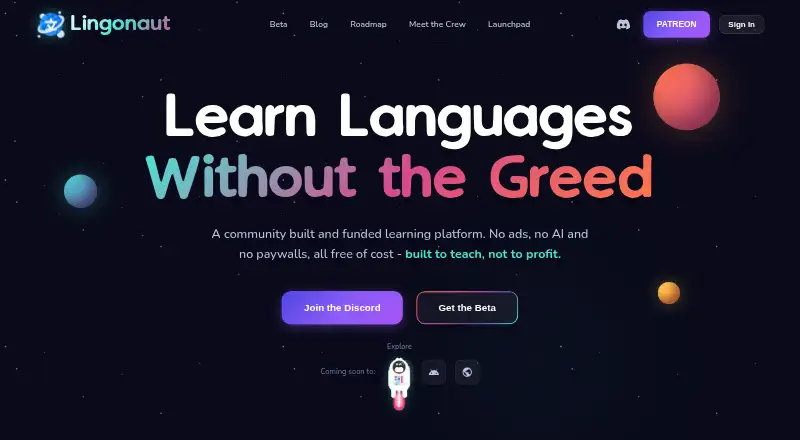 Lingonaut screenshot
