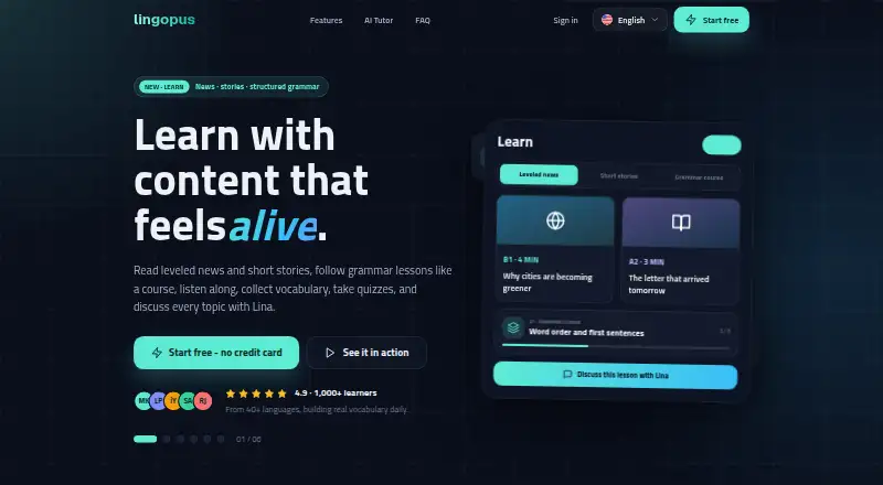 Lingopus screenshot