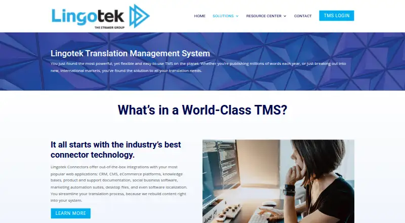 Lingotek Translation Management System screenshot