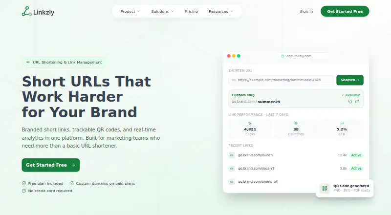 Linkzly screenshot