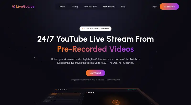 LiveGoLive screenshot