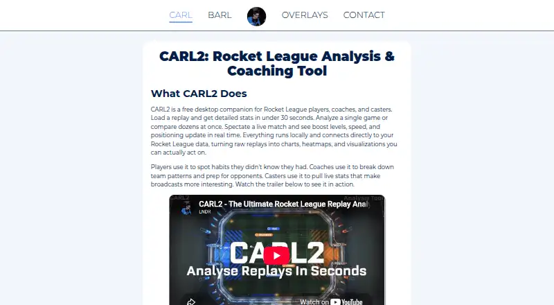 CARL2 Analysis Tool screenshot