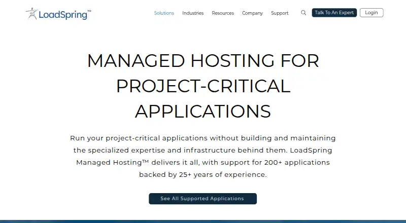 LoadSpring Managed Hosting screenshot