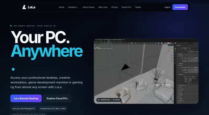 LoLa Cloud PCs screenshot