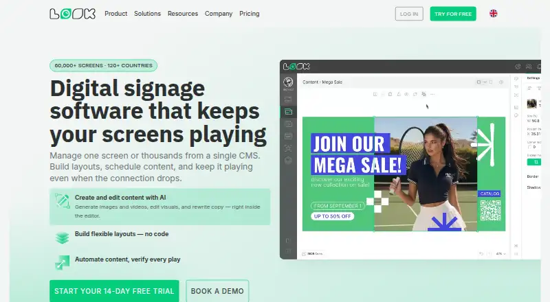 Look Digital Signage screenshot