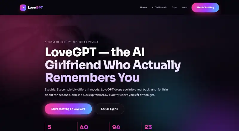LoveGPT screenshot