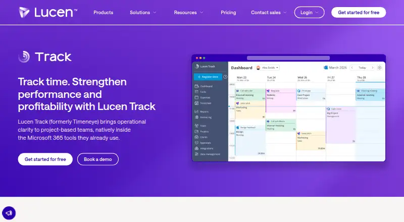 Timeneye (now Lucen Track) screenshot