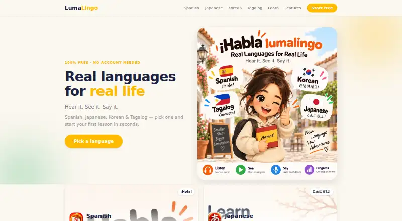 LumaLingo screenshot