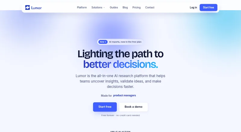 Lumor screenshot
