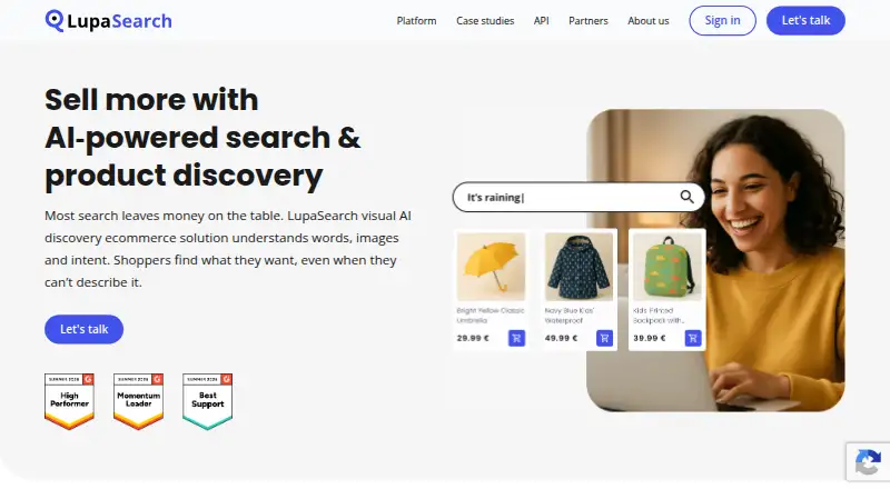 LupaSearch screenshot