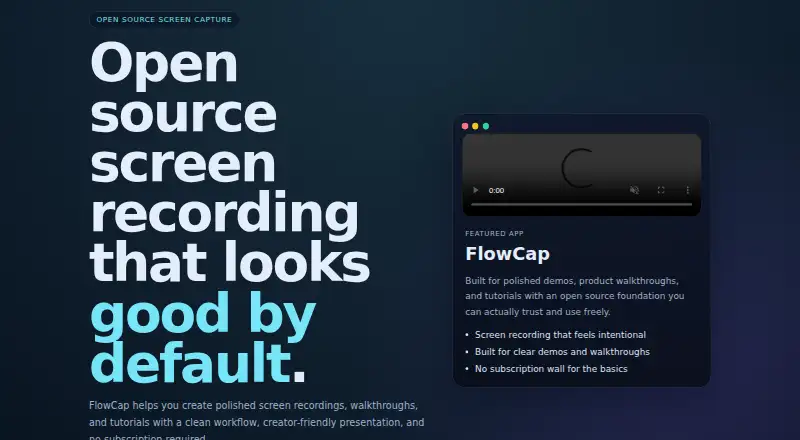 FlowCap screenshot