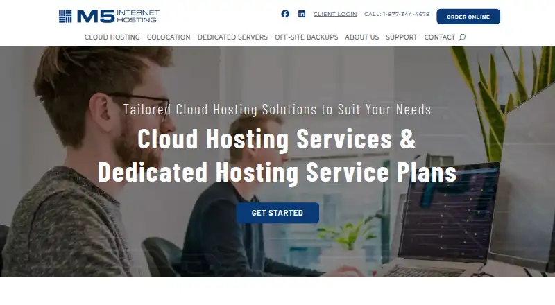 M5 Hosting Dedicated Servers screenshot