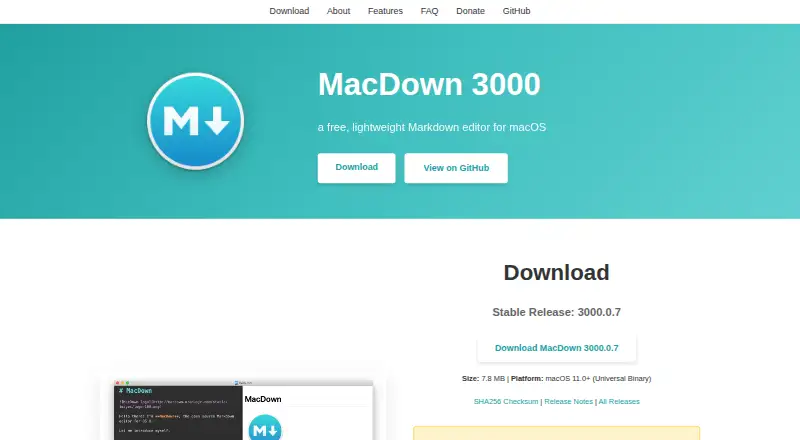 MacDown 3000 screenshot