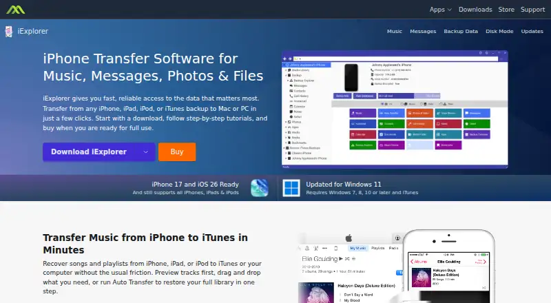 iExplorer screenshot
