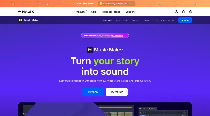 MAGIX Music Maker screenshot