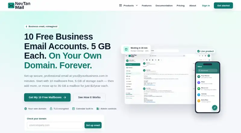 NevTan Mail screenshot
